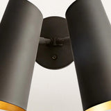 Metal Shade Double Wall Sconce, Double Sconce