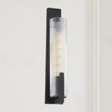 Malakai Fluted Glass Wall Sconce‎