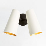 Metal Shade Double Wall Sconce, Double Sconce