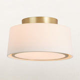 Linen Shade Flush Mount, Flush Mount