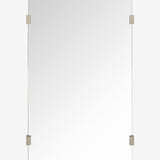 Brass Point Rectangle Wall Mirror