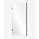 Brass Point Rectangle Wall Mirror