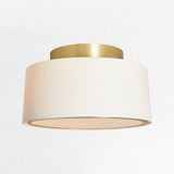 Linen Shade Flush Mount, Flush Mount