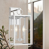 Manor Outdoor Glass & Iron Sconce