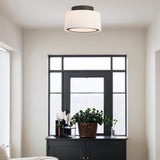 Linen Shade Flush Mount, Flush Mount