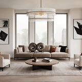 Mallory Crystal Round Chandelier