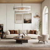 Mallory Crystal Round Chandelier