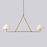 Beatrix Pendant (46") - Linen Shades