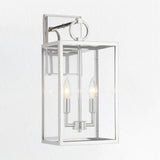 Manor Outdoor Glass & Iron Sconce