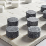 Handcrafted Marble Checkers Board Game