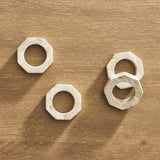 Octagonal Stone Napkin Rings